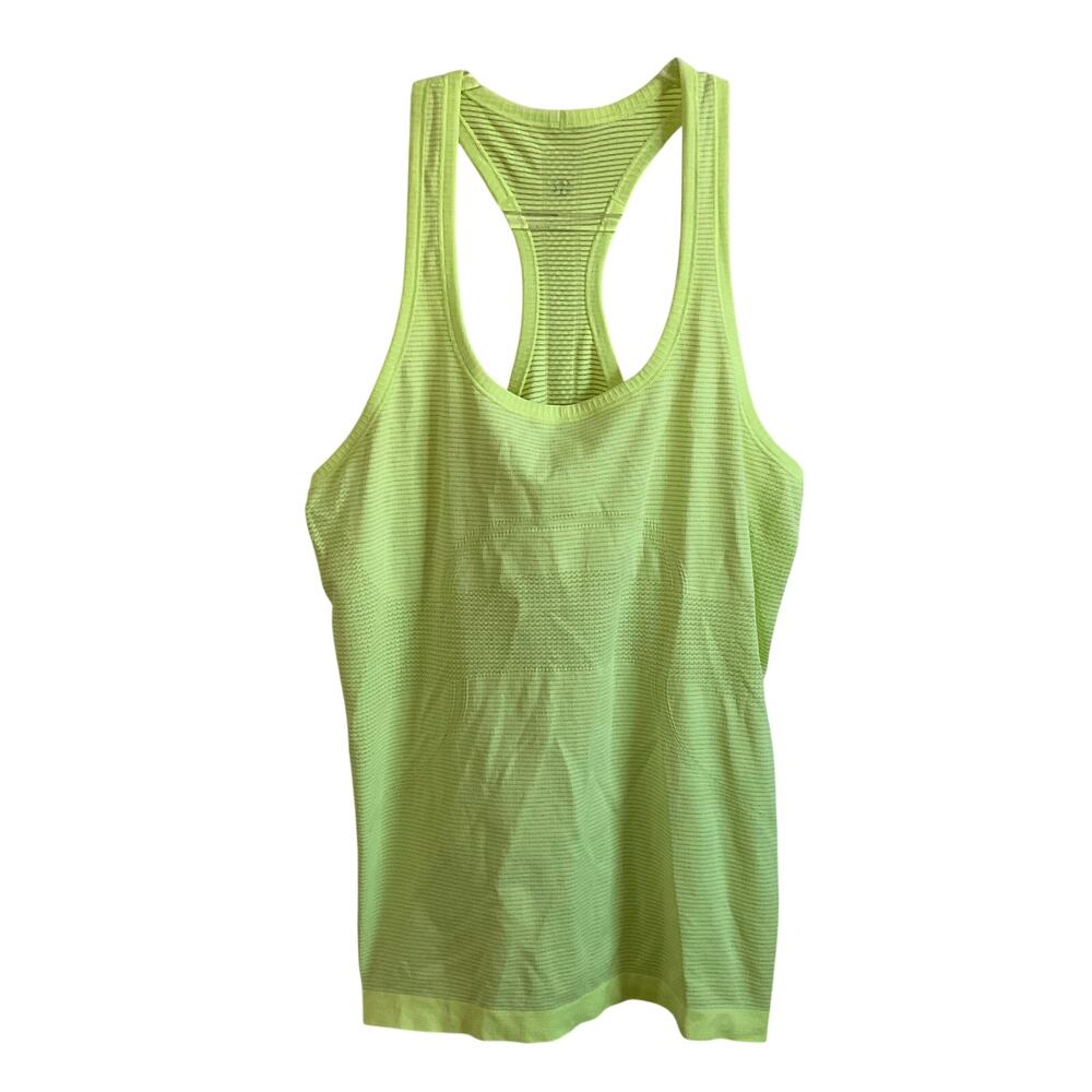 Lululemon Swiftly Tech Light Yellow/Green Racerback Tank‎ Top - Size 10